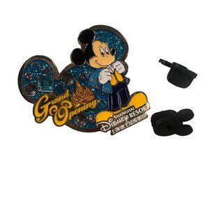Disney Mickey Mouse Trading Pin Shanghai Grand Opening Bling Tux Bling Badge